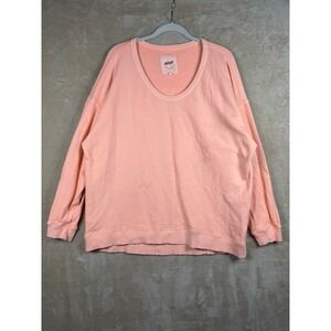 Aerie Oversized Peach Graphic Sweatshirt Feeling The Heat Womens Medium